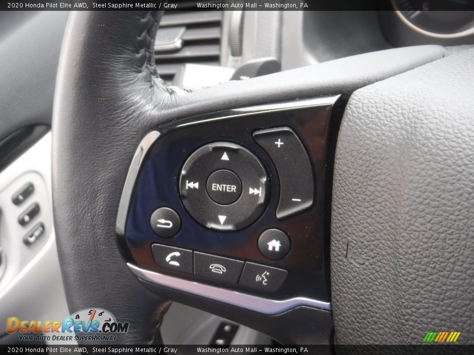 2020 Honda Pilot Elite AWD Steering Wheel Photo #28
