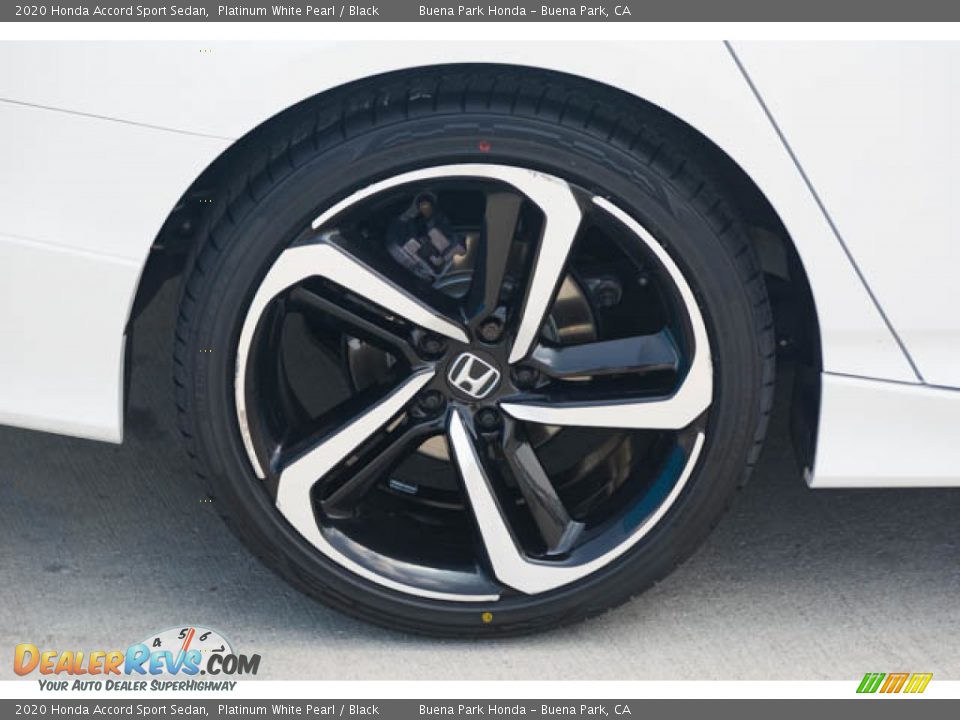 2020 Honda Accord Sport Sedan Platinum White Pearl / Black Photo #35