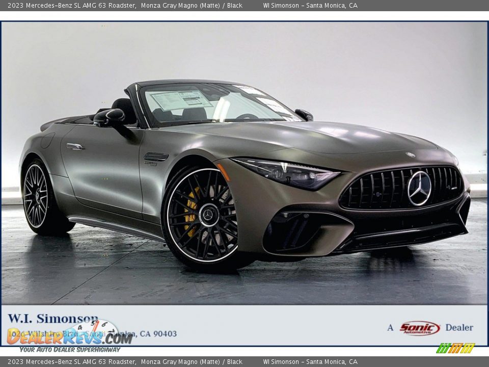 2023 Mercedes-Benz SL AMG 63 Roadster Monza Gray Magno (Matte) / Black Photo #1