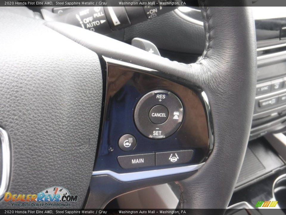 2020 Honda Pilot Elite AWD Steering Wheel Photo #29
