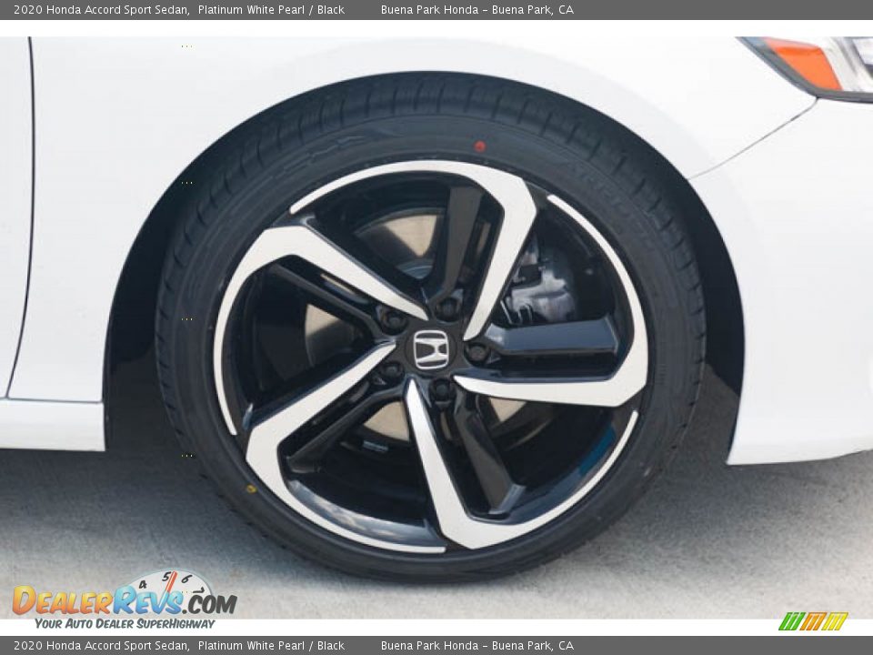 2020 Honda Accord Sport Sedan Platinum White Pearl / Black Photo #36