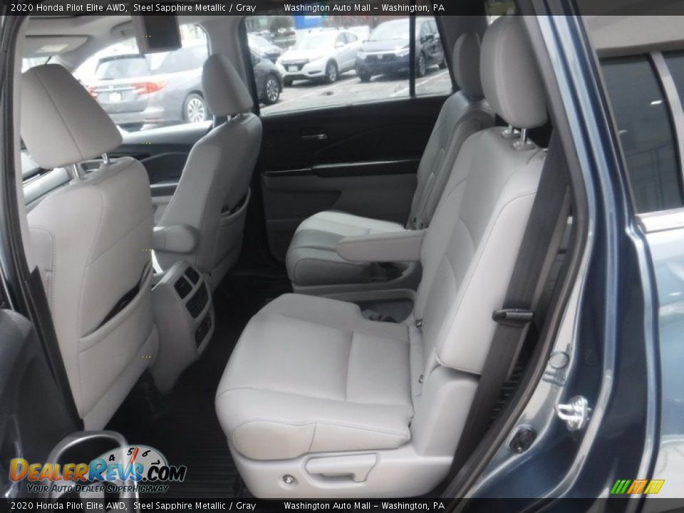 Rear Seat of 2020 Honda Pilot Elite AWD Photo #32