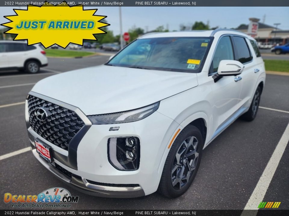 2022 Hyundai Palisade Calligraphy AWD Hyper White / Navy/Beige Photo #1