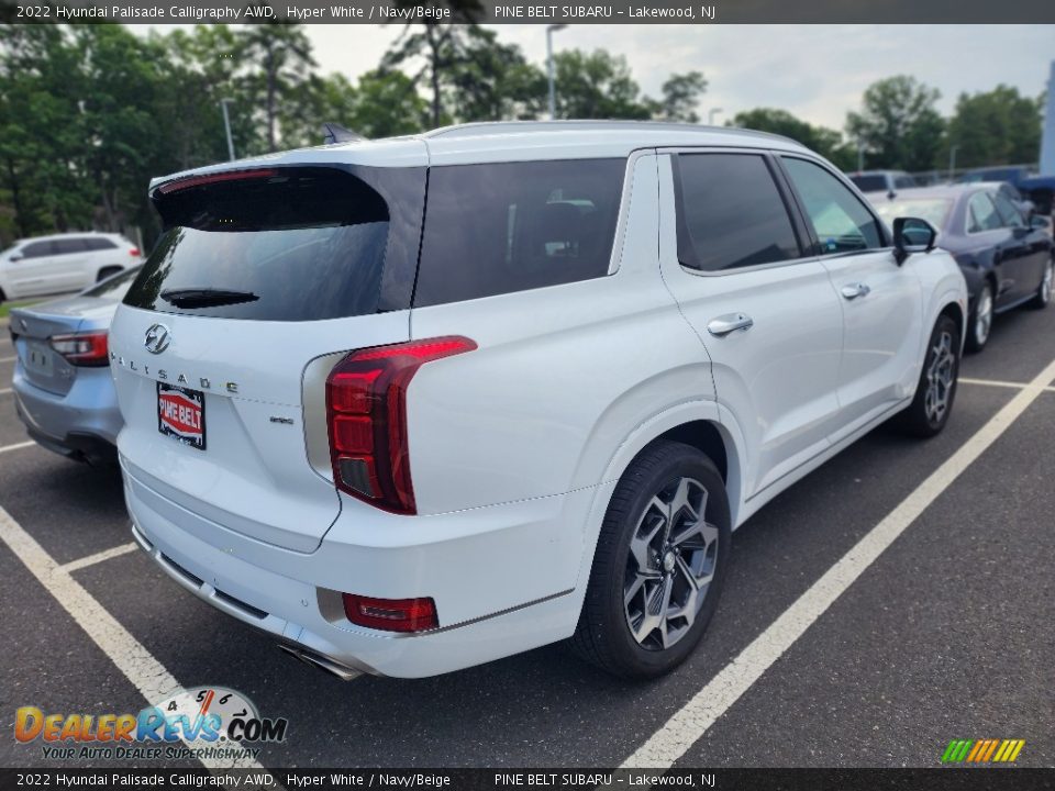 2022 Hyundai Palisade Calligraphy AWD Hyper White / Navy/Beige Photo #3