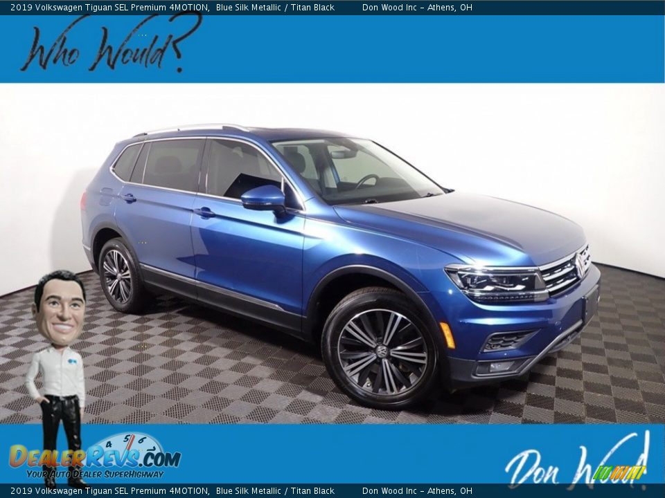 2019 Volkswagen Tiguan SEL Premium 4MOTION Blue Silk Metallic / Titan Black Photo #1