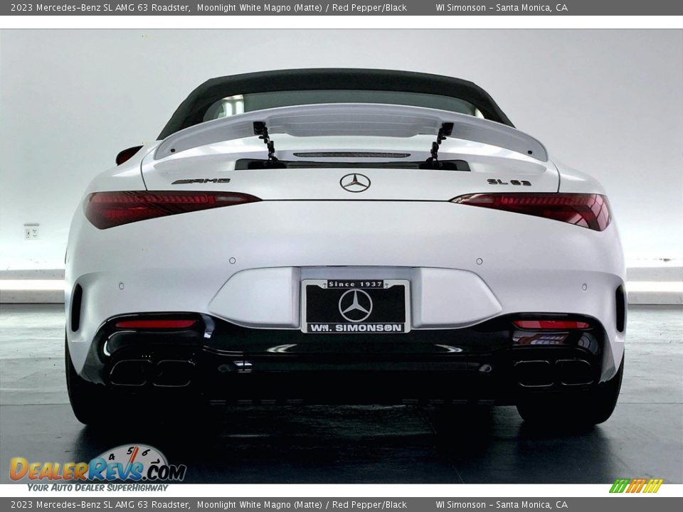 2023 Mercedes-Benz SL AMG 63 Roadster Moonlight White Magno (Matte) / Red Pepper/Black Photo #3