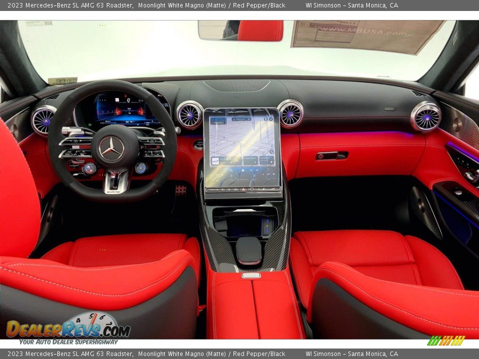 Dashboard of 2023 Mercedes-Benz SL AMG 63 Roadster Photo #6