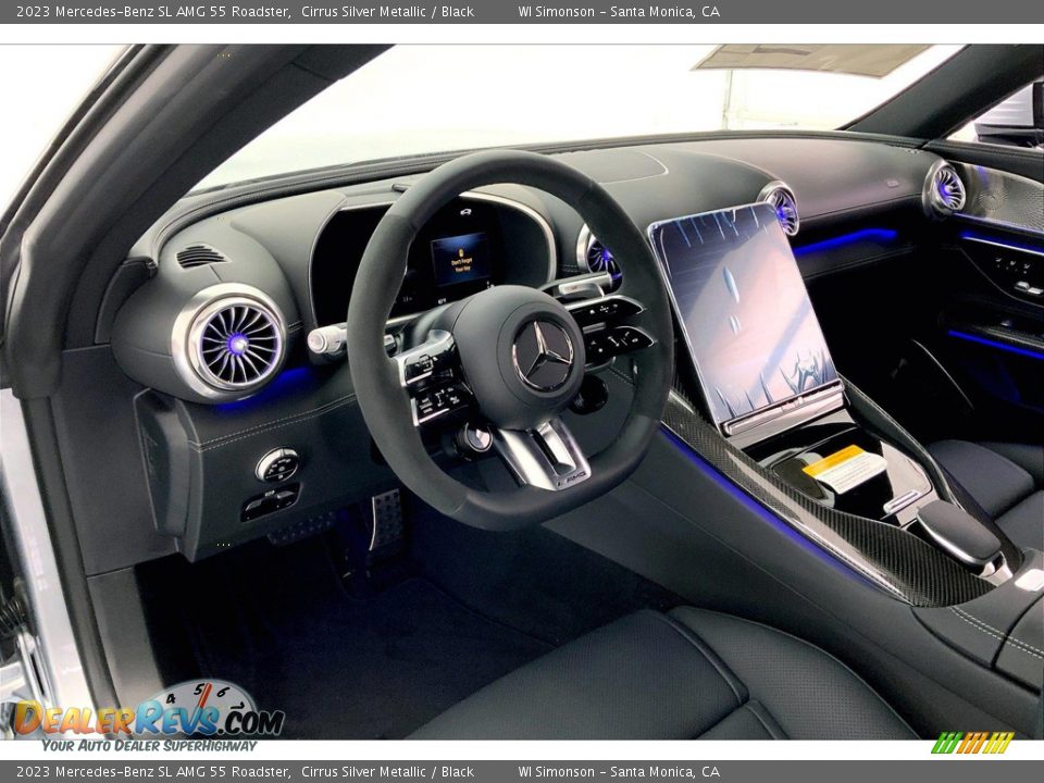 Black Interior - 2023 Mercedes-Benz SL AMG 55 Roadster Photo #4