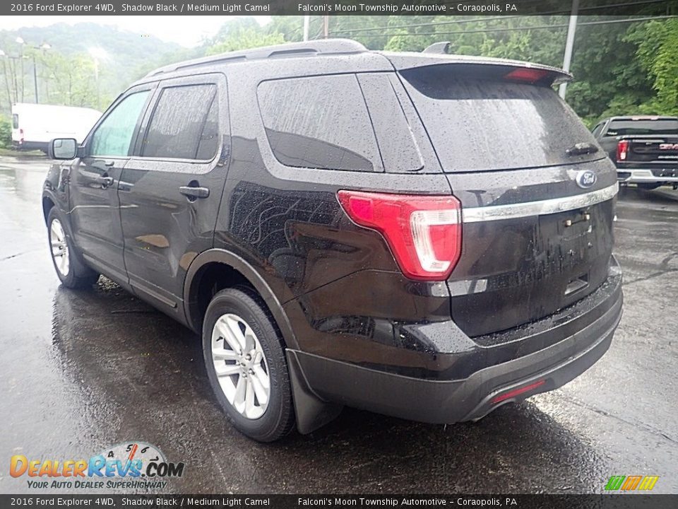 2016 Ford Explorer 4WD Shadow Black / Medium Light Camel Photo #4