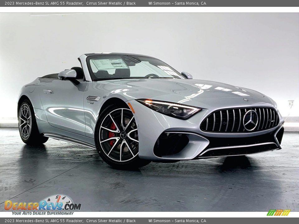 Front 3/4 View of 2023 Mercedes-Benz SL AMG 55 Roadster Photo #12