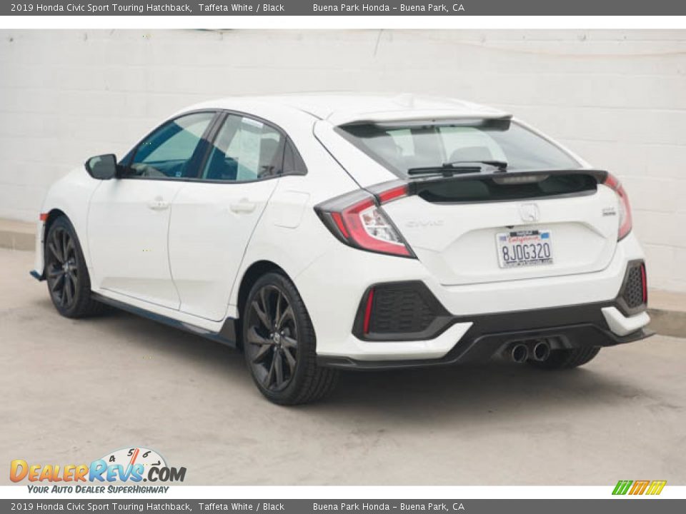 2019 Honda Civic Sport Touring Hatchback Taffeta White / Black Photo #2