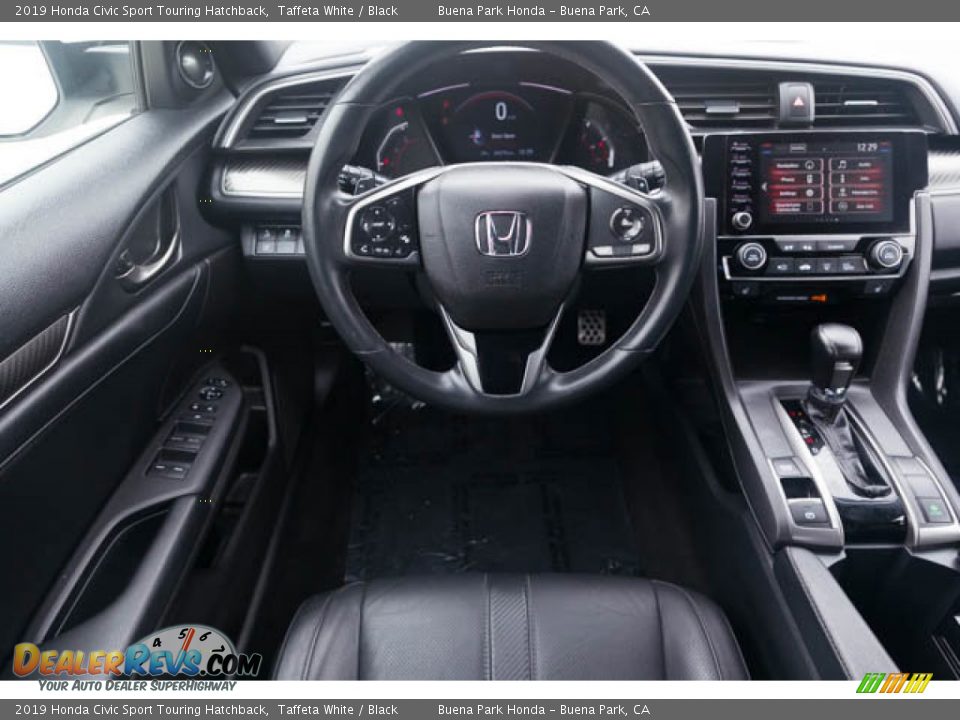 2019 Honda Civic Sport Touring Hatchback Taffeta White / Black Photo #5