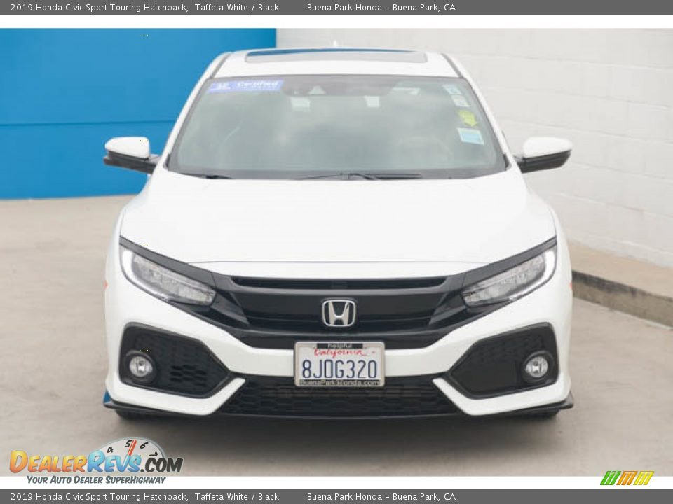 2019 Honda Civic Sport Touring Hatchback Taffeta White / Black Photo #7