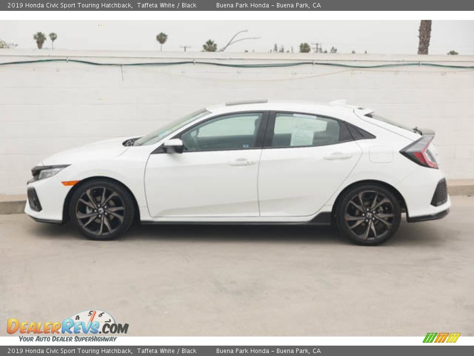 2019 Honda Civic Sport Touring Hatchback Taffeta White / Black Photo #8