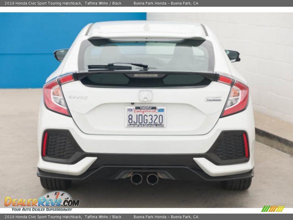 2019 Honda Civic Sport Touring Hatchback Taffeta White / Black Photo #9