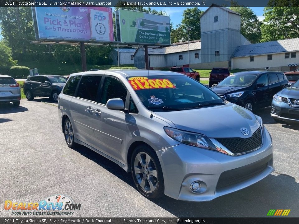 2011 Toyota Sienna SE Silver Sky Metallic / Dark Charcoal Photo #7