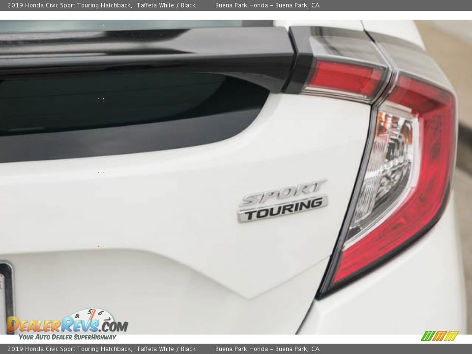 2019 Honda Civic Sport Touring Hatchback Taffeta White / Black Photo #11