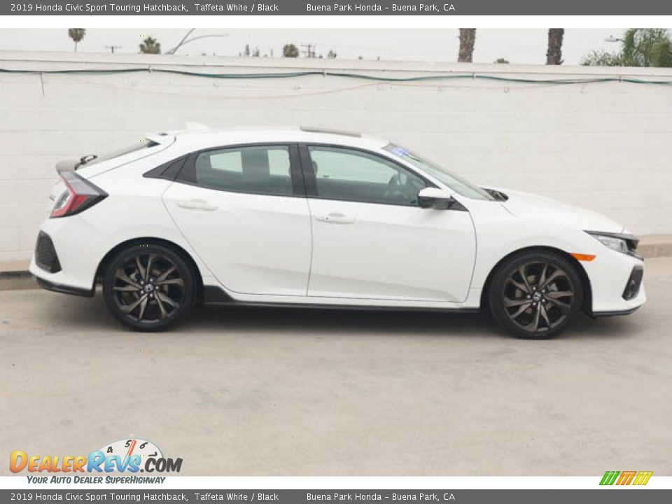 2019 Honda Civic Sport Touring Hatchback Taffeta White / Black Photo #12