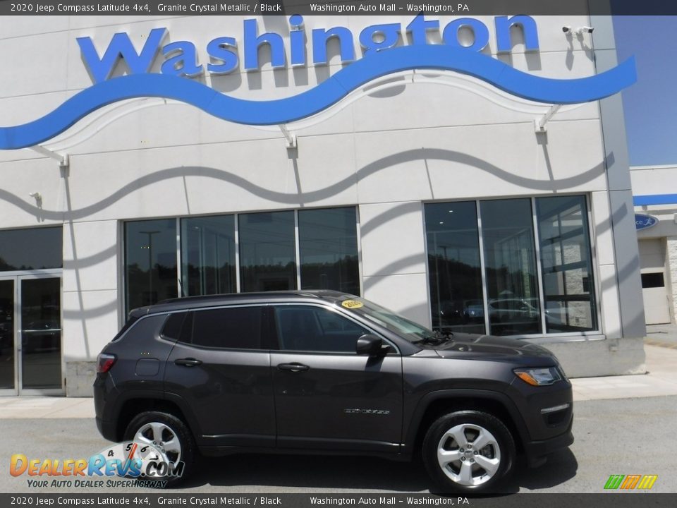 2020 Jeep Compass Latitude 4x4 Granite Crystal Metallic / Black Photo #2