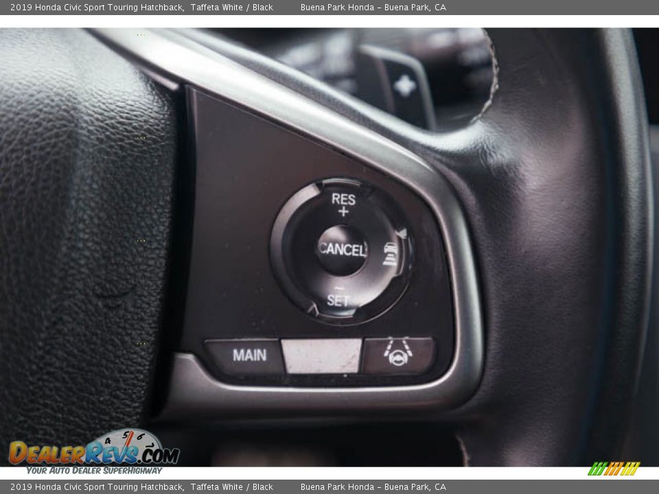 2019 Honda Civic Sport Touring Hatchback Taffeta White / Black Photo #15