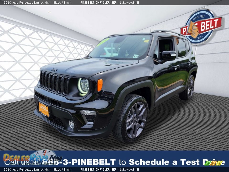 2020 Jeep Renegade Limited 4x4 Black / Black Photo #1