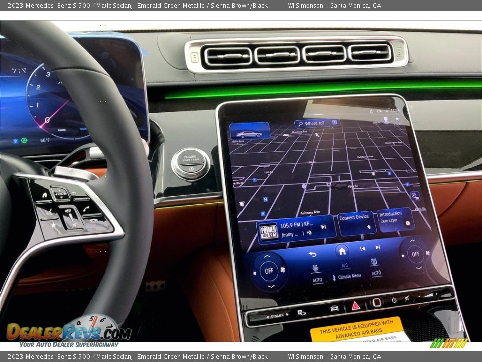 Navigation of 2023 Mercedes-Benz S 500 4Matic Sedan Photo #7