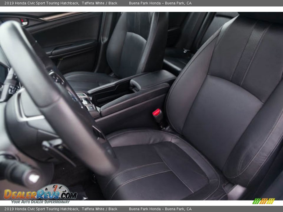 2019 Honda Civic Sport Touring Hatchback Taffeta White / Black Photo #17
