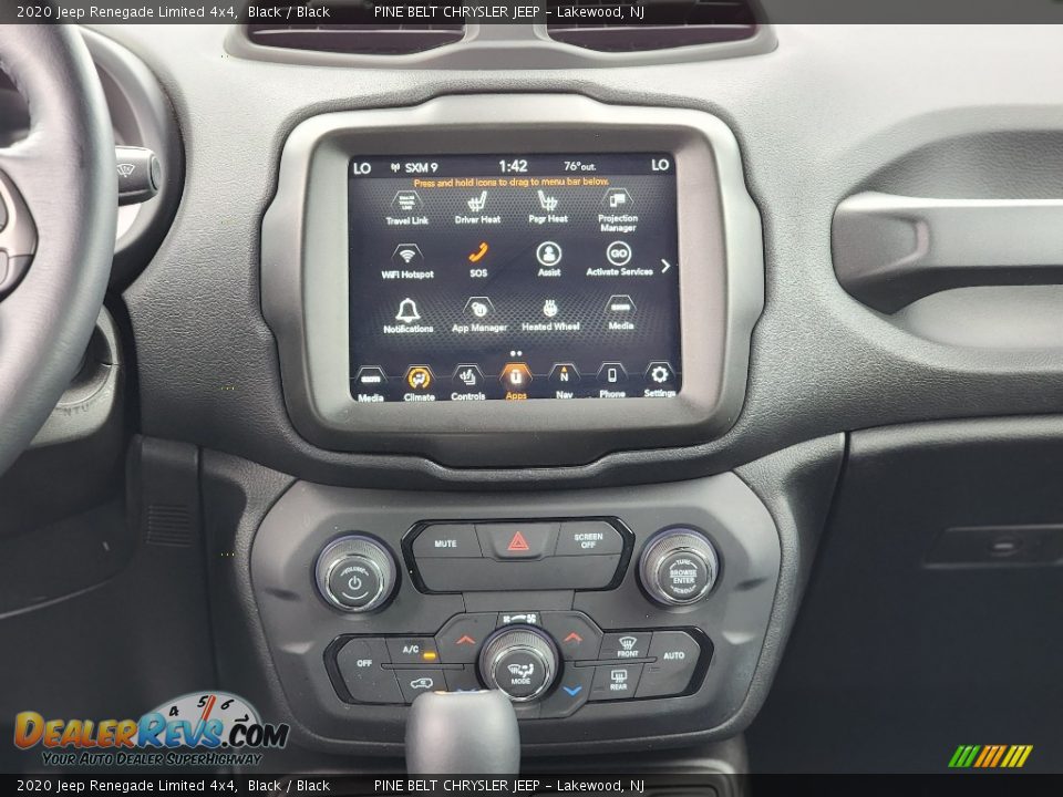 2020 Jeep Renegade Limited 4x4 Black / Black Photo #3