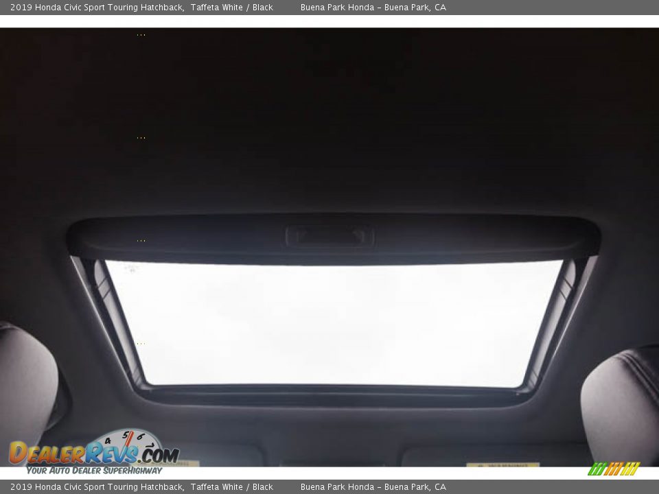 2019 Honda Civic Sport Touring Hatchback Taffeta White / Black Photo #18
