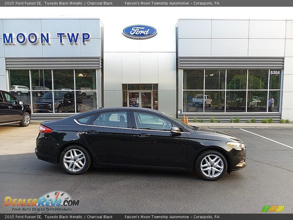 2015 Ford Fusion SE Tuxedo Black Metallic / Charcoal Black Photo #1