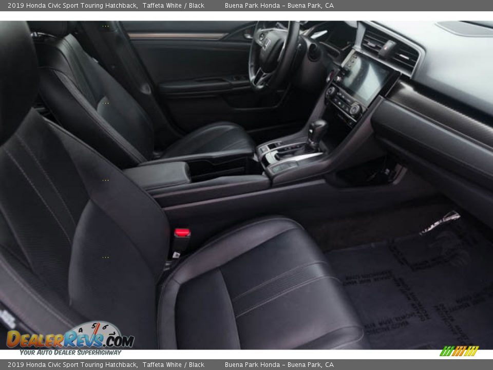 2019 Honda Civic Sport Touring Hatchback Taffeta White / Black Photo #22