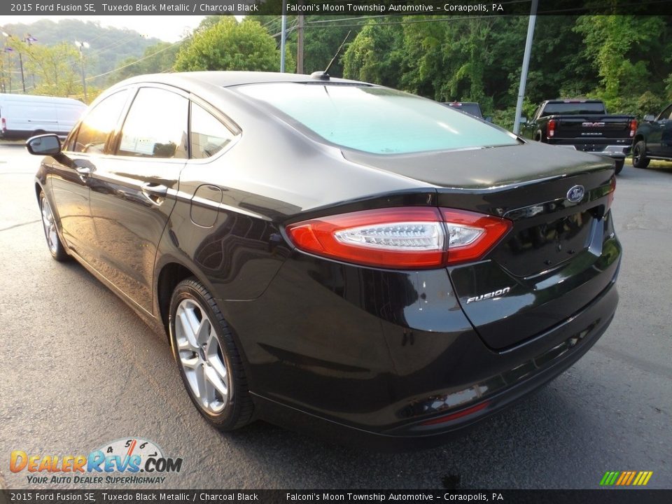 2015 Ford Fusion SE Tuxedo Black Metallic / Charcoal Black Photo #4