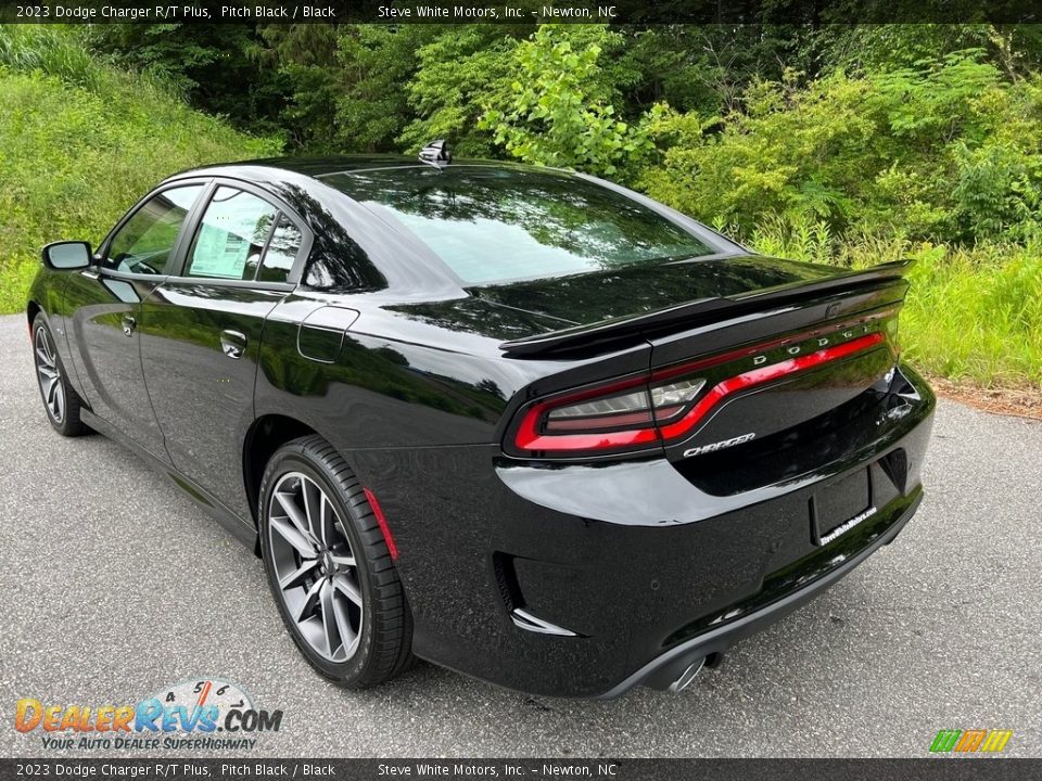 2023 Dodge Charger R/T Plus Pitch Black / Black Photo #8