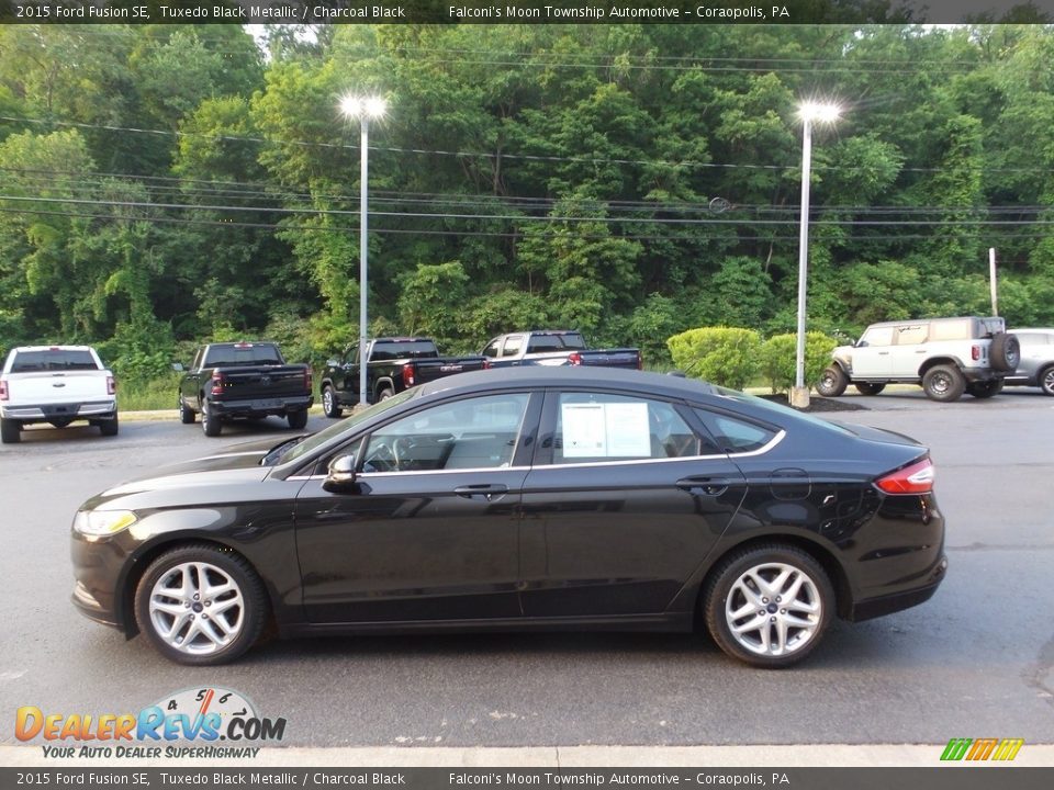 2015 Ford Fusion SE Tuxedo Black Metallic / Charcoal Black Photo #5