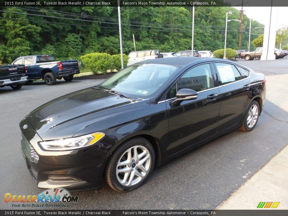 2015 Ford Fusion SE Tuxedo Black Metallic / Charcoal Black Photo #6