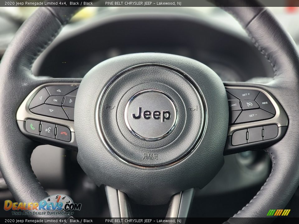 2020 Jeep Renegade Limited 4x4 Black / Black Photo #10