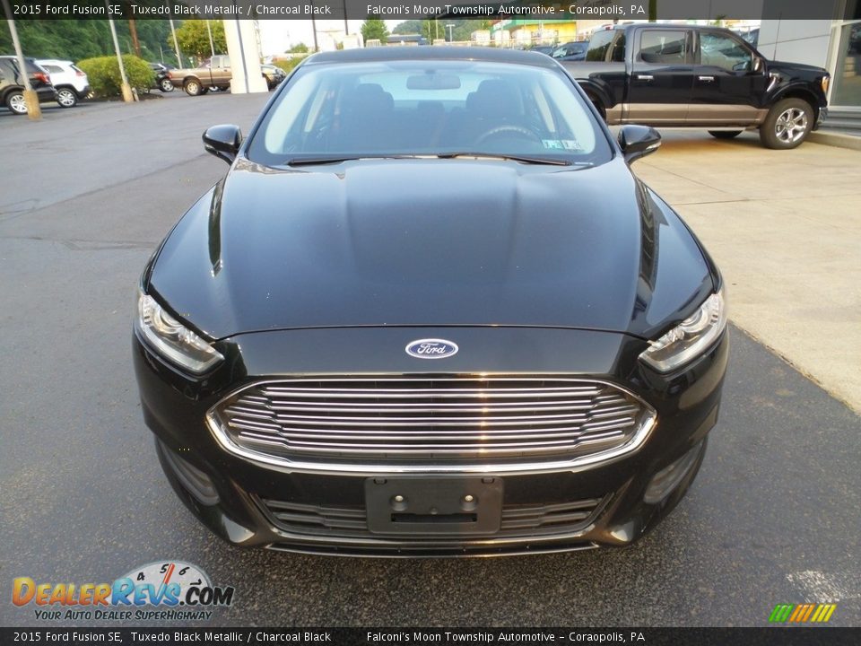 2015 Ford Fusion SE Tuxedo Black Metallic / Charcoal Black Photo #7