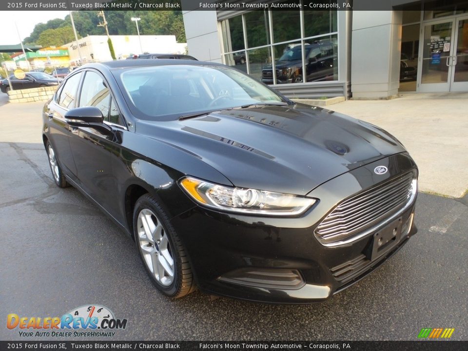 2015 Ford Fusion SE Tuxedo Black Metallic / Charcoal Black Photo #8