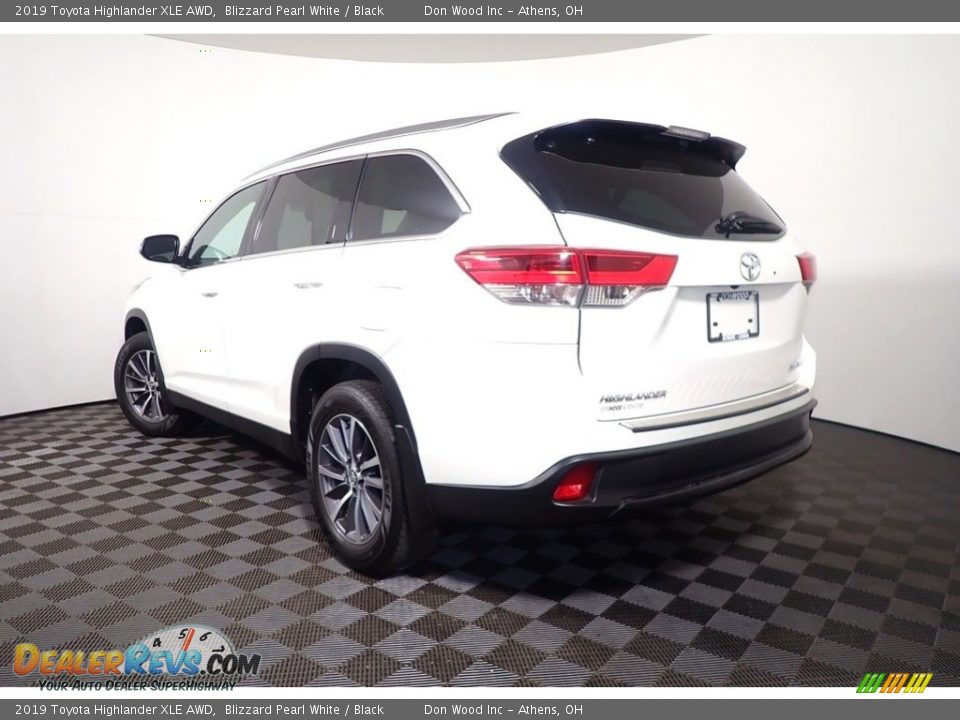 2019 Toyota Highlander XLE AWD Blizzard Pearl White / Black Photo #12