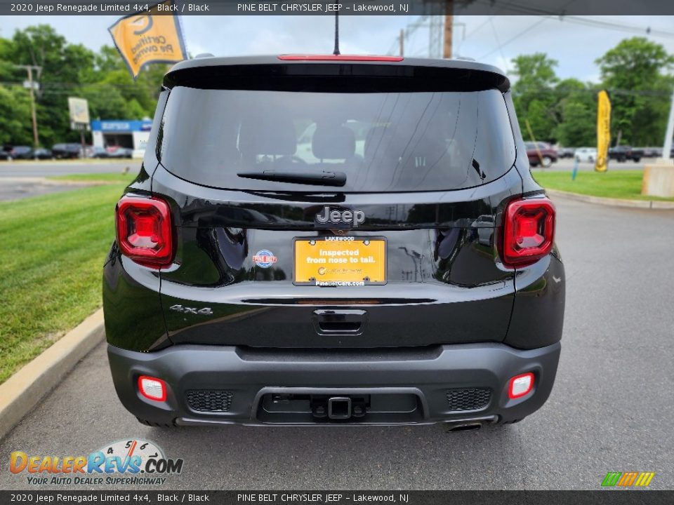 2020 Jeep Renegade Limited 4x4 Black / Black Photo #18