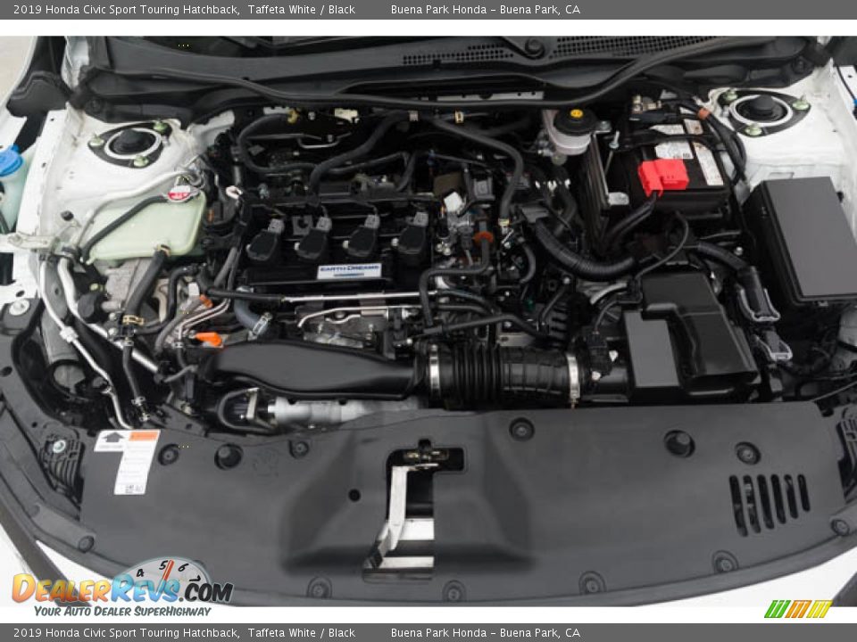 2019 Honda Civic Sport Touring Hatchback Taffeta White / Black Photo #36