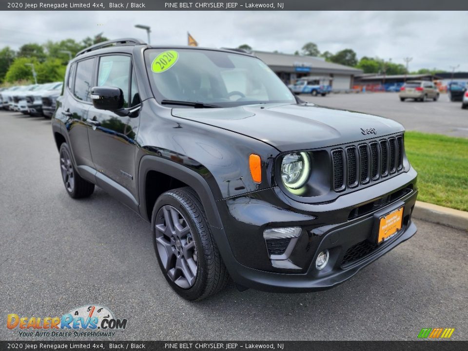 2020 Jeep Renegade Limited 4x4 Black / Black Photo #21