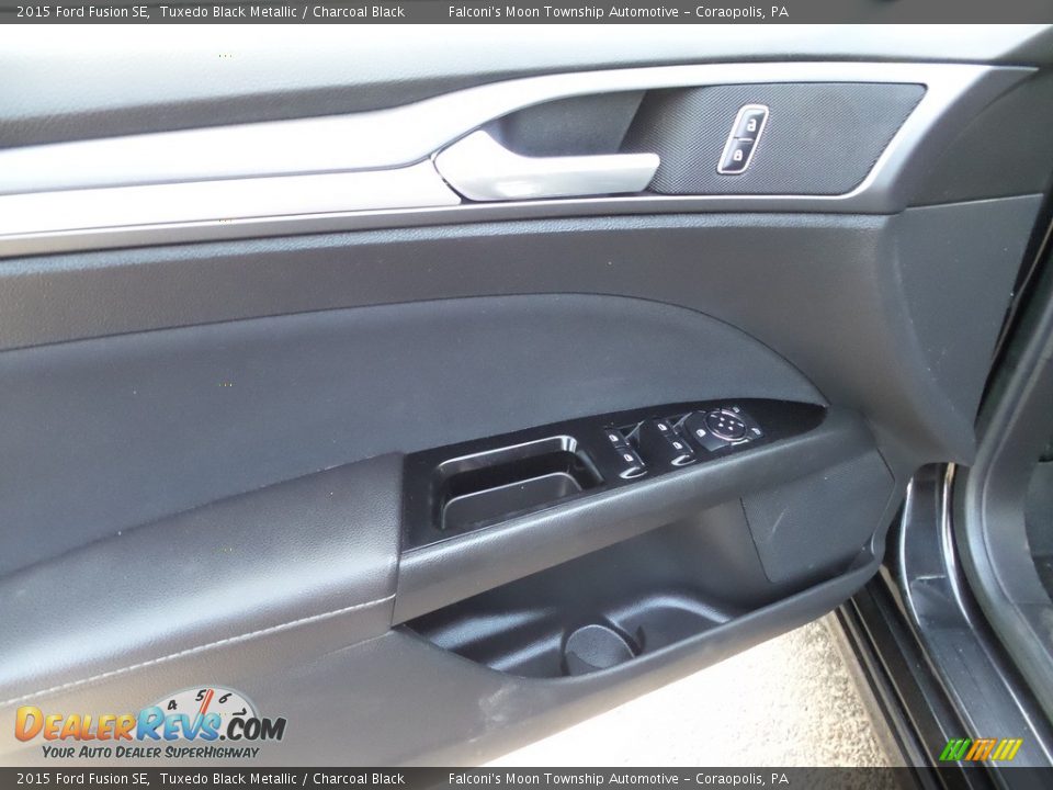 2015 Ford Fusion SE Tuxedo Black Metallic / Charcoal Black Photo #22