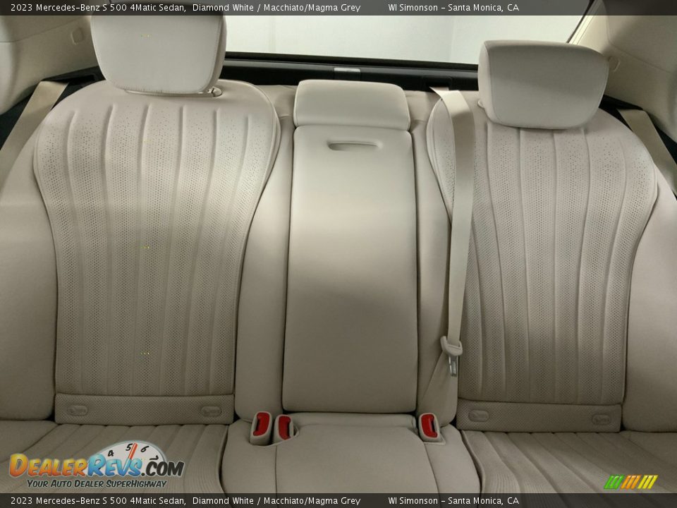 2023 Mercedes-Benz S 500 4Matic Sedan Diamond White / Macchiato/Magma Grey Photo #17