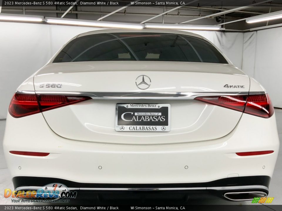 2023 Mercedes-Benz S 580 4Matic Sedan Diamond White / Black Photo #5