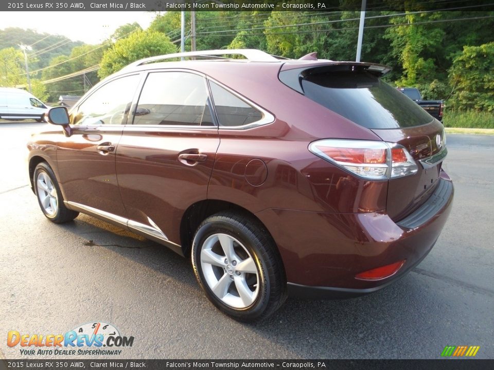 2015 Lexus RX 350 AWD Claret Mica / Black Photo #5