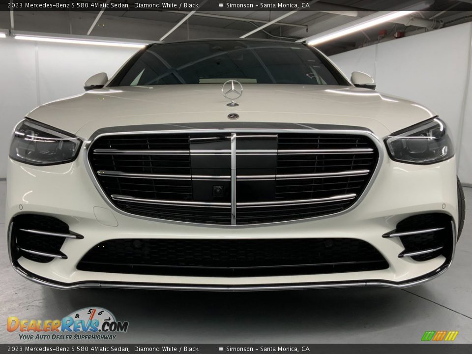 2023 Mercedes-Benz S 580 4Matic Sedan Diamond White / Black Photo #8