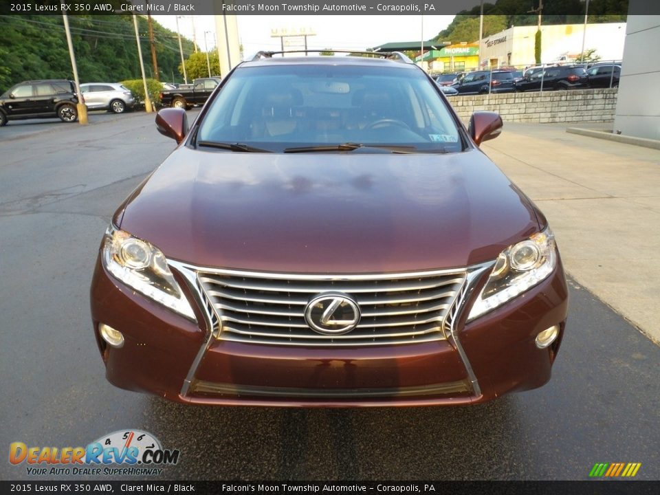 2015 Lexus RX 350 AWD Claret Mica / Black Photo #8