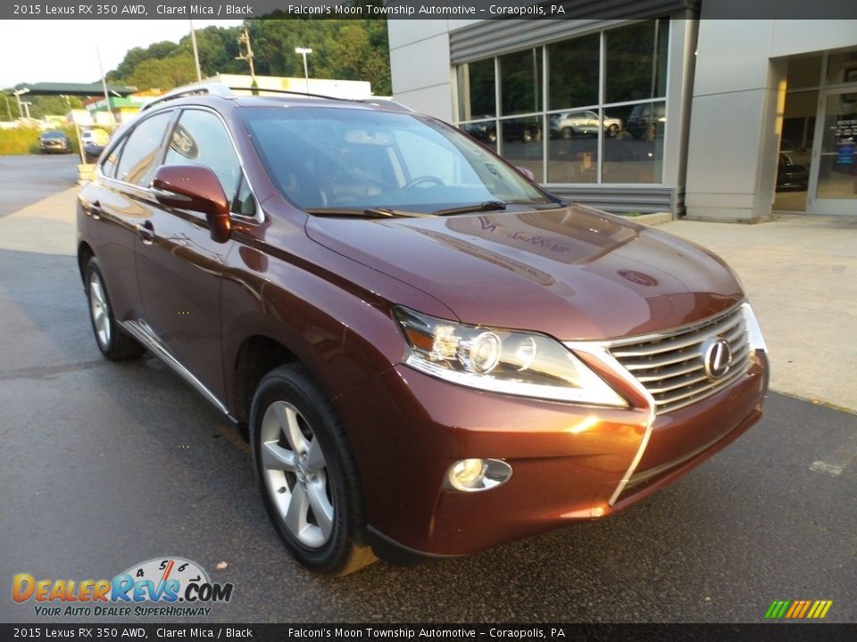 2015 Lexus RX 350 AWD Claret Mica / Black Photo #9