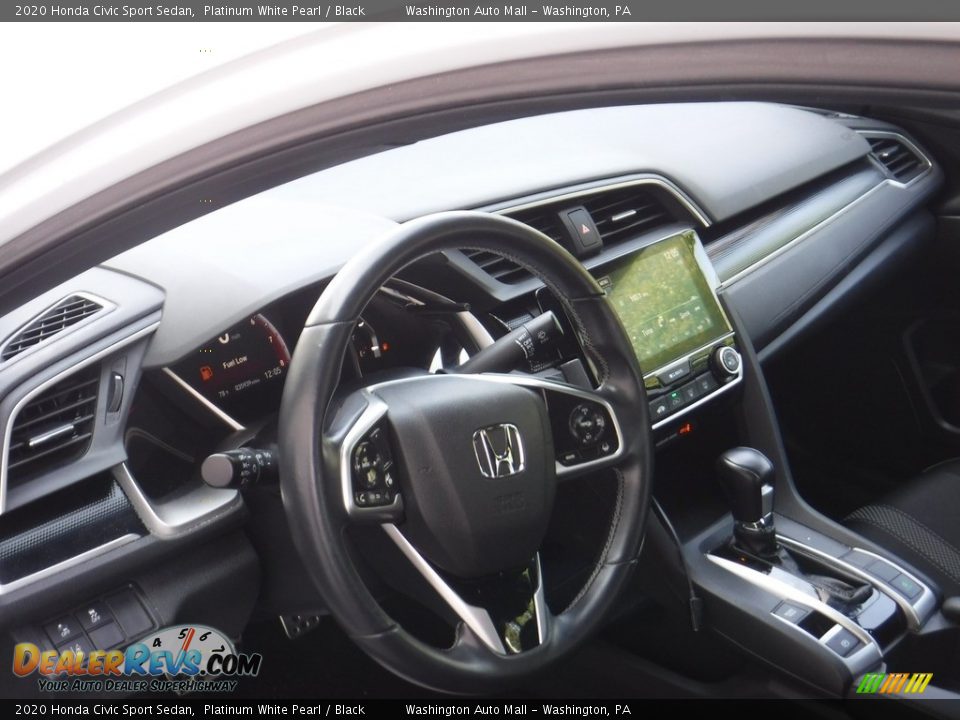 2020 Honda Civic Sport Sedan Platinum White Pearl / Black Photo #10